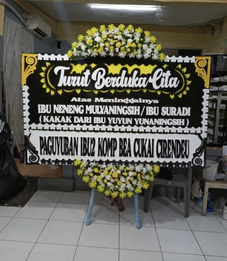 Papan Bunga Duka Cikiruh Cibitung