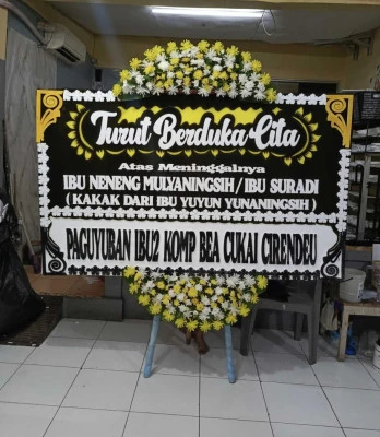 Papan Bunga di Cikiruh Cibitung